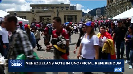 i24NEWS DESK | Venezuelans vote unofficial referendum | Sunday, July 16th 2017
