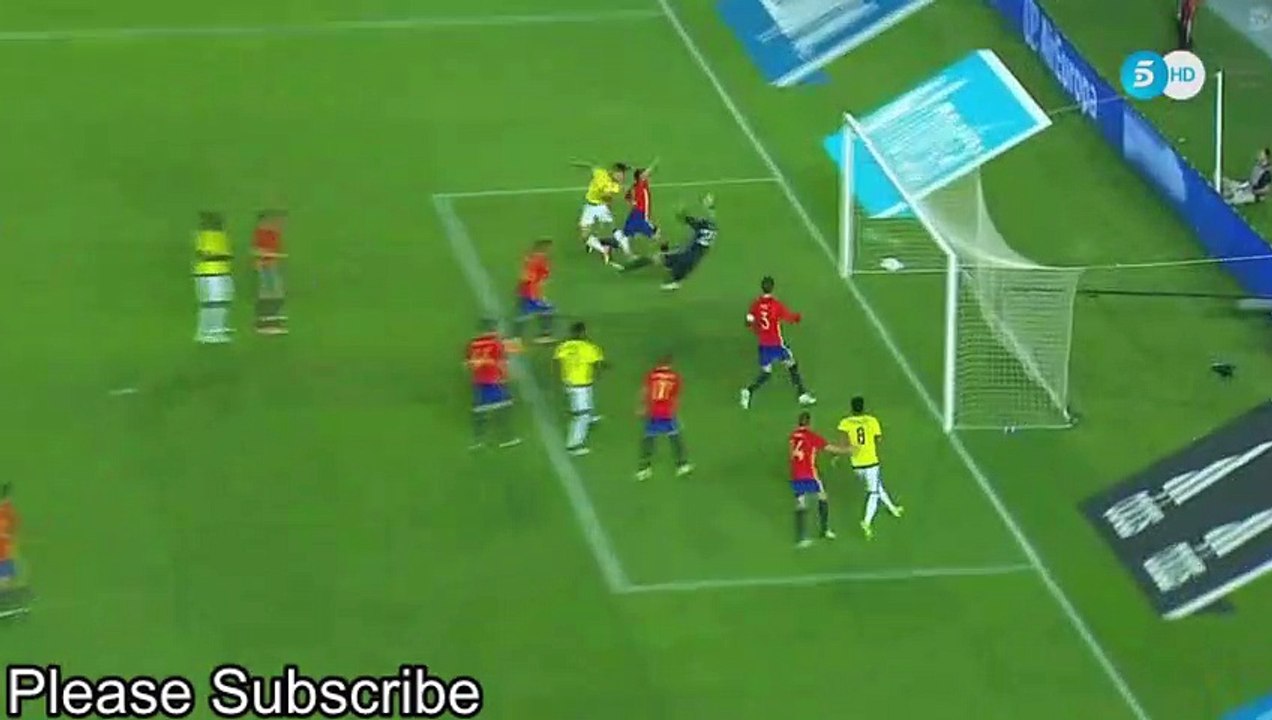 Radamel Falcao Goal - Spain 1-2 Colombia 07-06-2017