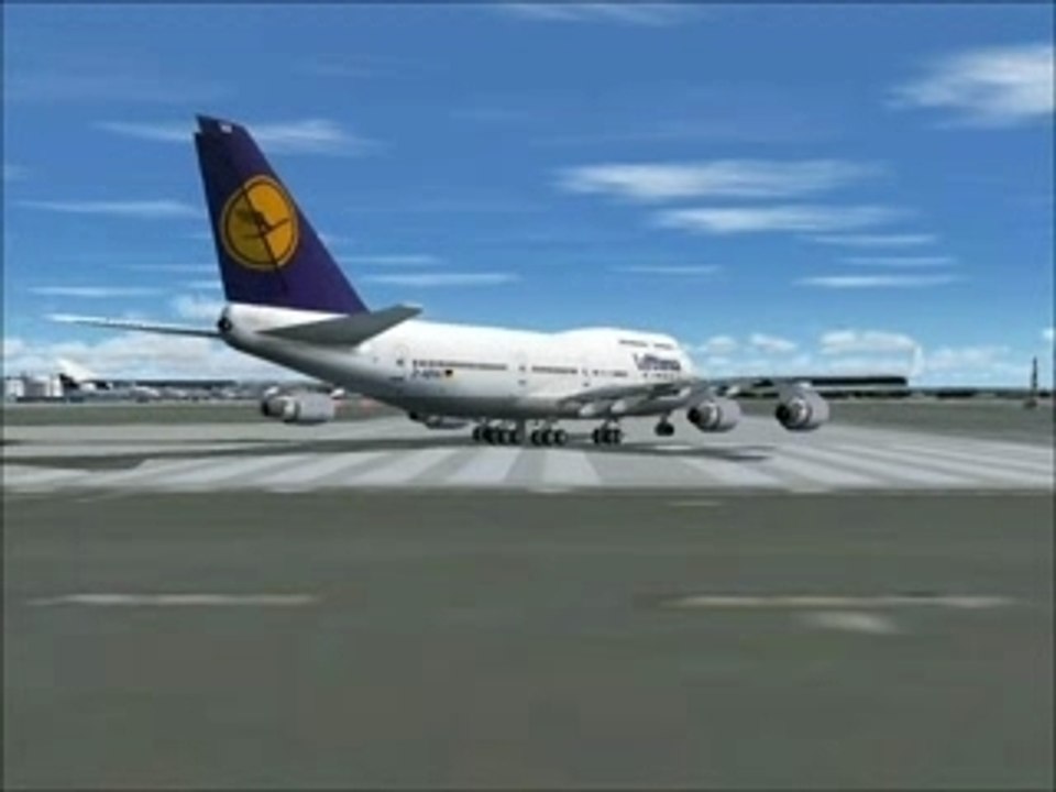 Departing an 747 at frankfort