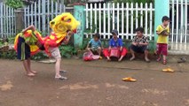 LION DANCE FOR KIDS - Đánh Trống Múa Lân Sư Rồng Hay Nhất - Đội Lân Nhí Siêu Bựa - Ku Bo Đẹp Trai