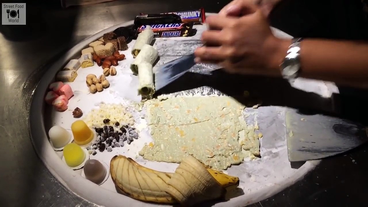Street Foods Around The World 10 - Ice Cream Rolls In Thailand