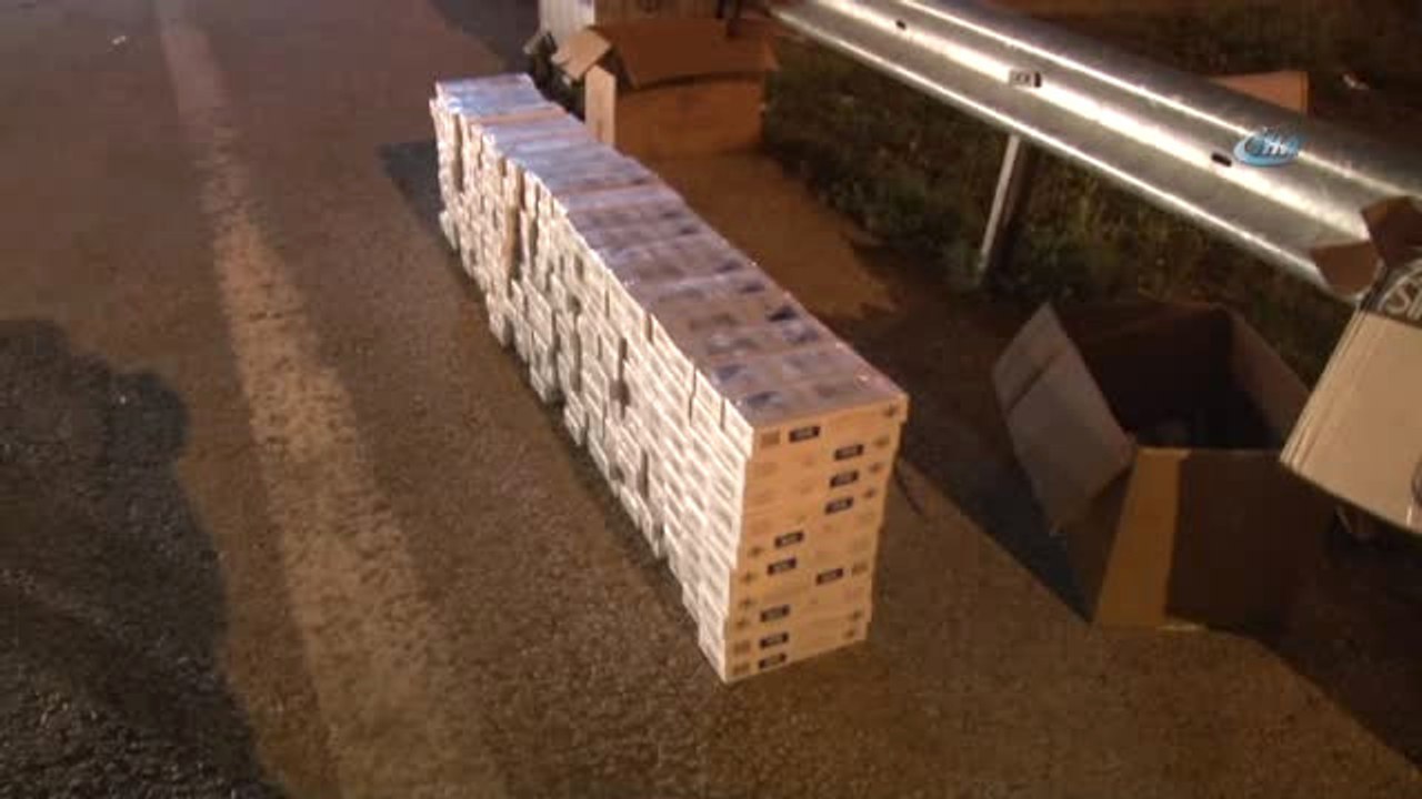 Yolcu Otobüslerinde 4 Bin Paket Kaçak Sigara Ele Geçirildi