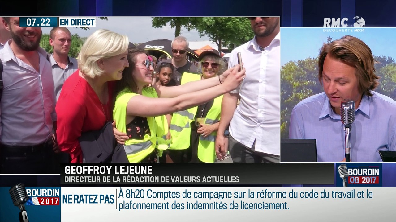 QG Bourdin 2017 : Pourquoi le FN aborde-t-il les législatives avec difficulté ? - 07/06