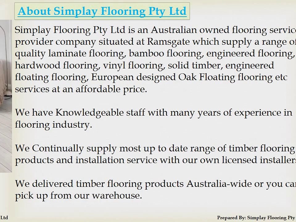 Engineered Timber Flooring Specialist Ramsgate - Simplay Flooring Pty Ltd