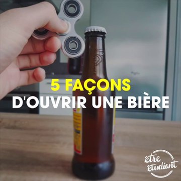 5 façons d'ouvrir une bière... Papier, Hand spinner, briquet...