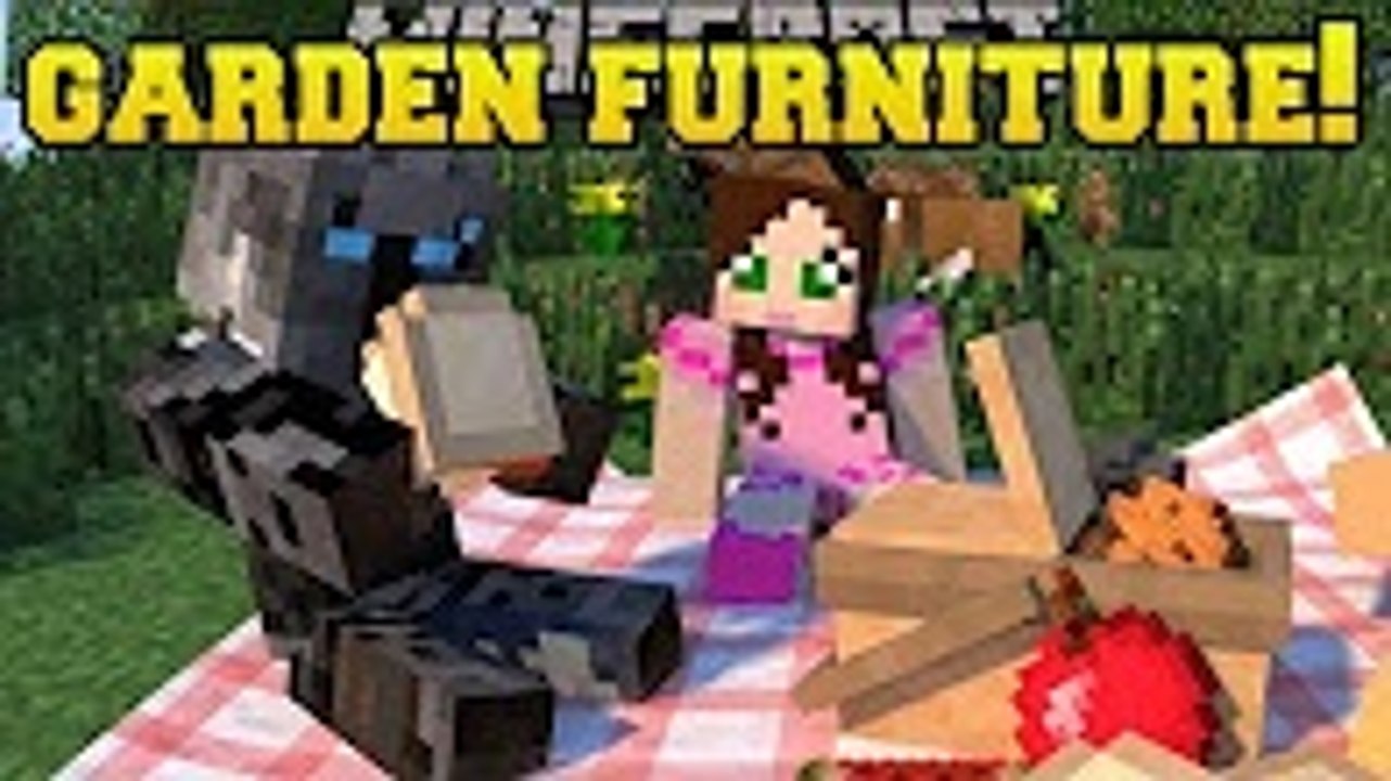 PopularMMOs Minecraft׃ GARDEN FURNITURE!!! (GAZEBO, HAMMOCK, BENCHES & TABLES!) Custom Command
