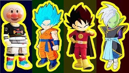 アンパンマン 歌 ♫ 歌のアニメーション こども向けの歌 ★ 赤ちゃん泣き止む おもちゃアニメ おもしろ ♫ 赤ちゃん泣き止む！★ 指さん家族! Anpanman & Dragon Ball !