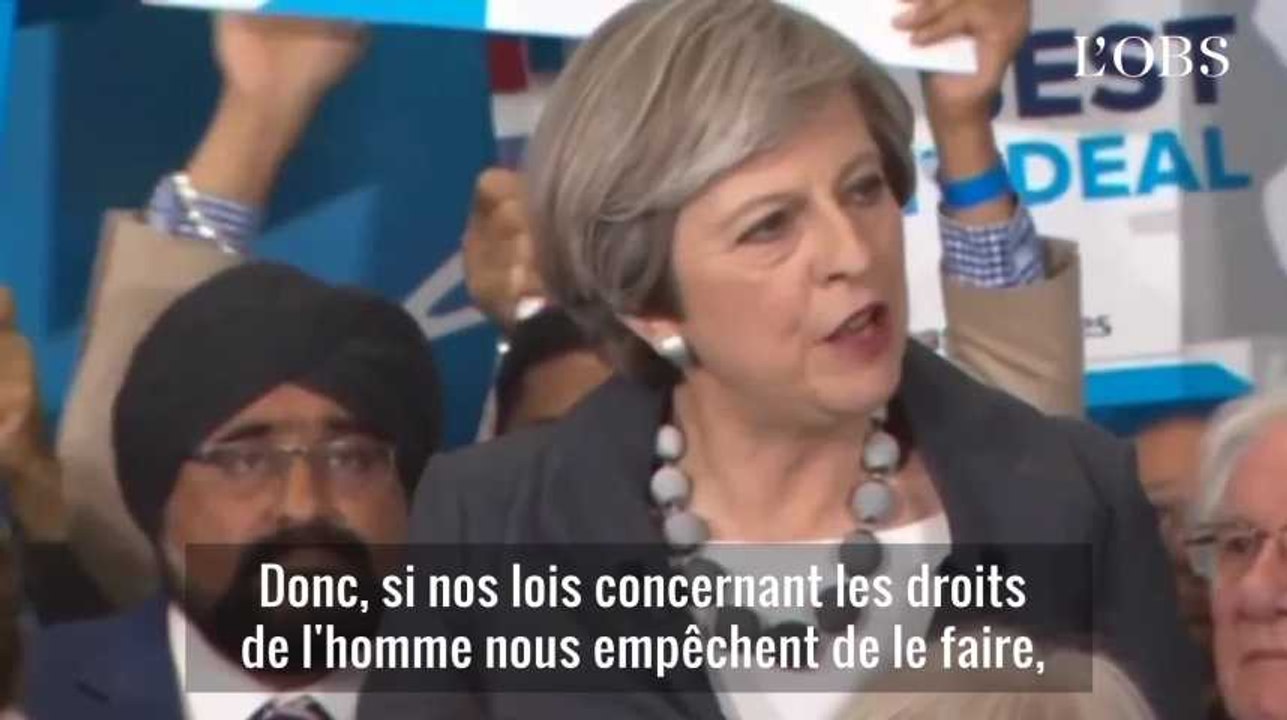 Theresa May : "S'il faut changer les lois sur les droits de l'homme, nous le ferons"