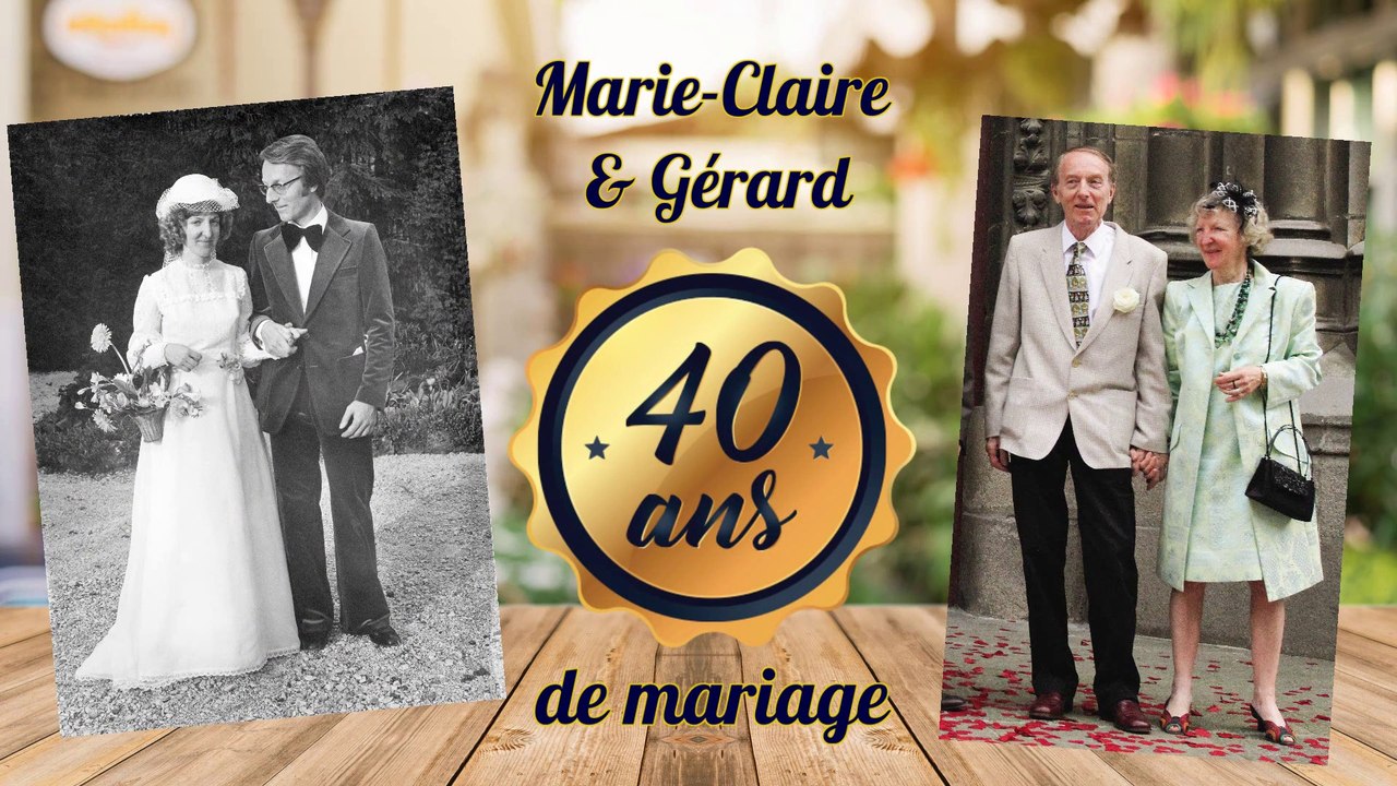Diaporama 40 ans de mariage Marie-Claire et Gérard