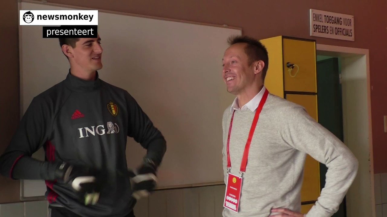 Et c’est parti. Dit zijn de eerste beelden van de Rode Duivels op stage in Knokke-Heist