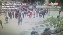 Les images de l'attaque du policier à Notre-Dame-de-Paris