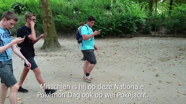 De Nationale Pokémon Dag leek wel op een sportdag. Spurten om een Rhydon te vangen