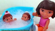 Mi en en gemelos bebés gemelos Dora hermanos de aventura hacen caca baño rabieta Dora aventura