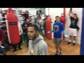 Brandon Rios working out