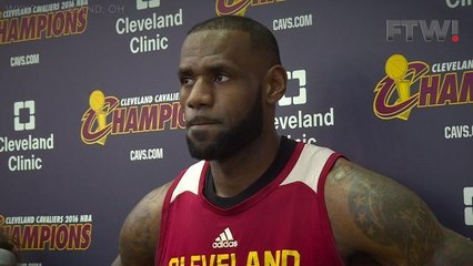LeBron James responds to questions about being tired