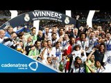Real Madrid festeja la Décima tras vencer al Atlético  (VIDEO)