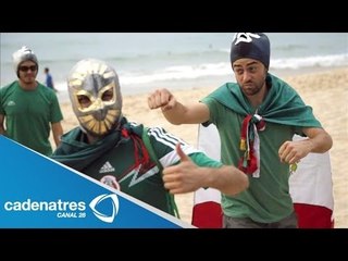 Mexicanos y brasileños arman fiesta previa al encuentro de sus selecciones