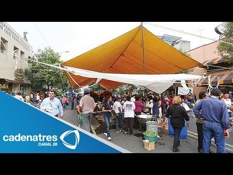Integrantes de Antorcha Campesina marchan desde SEGOB hasta el Senado de la República
