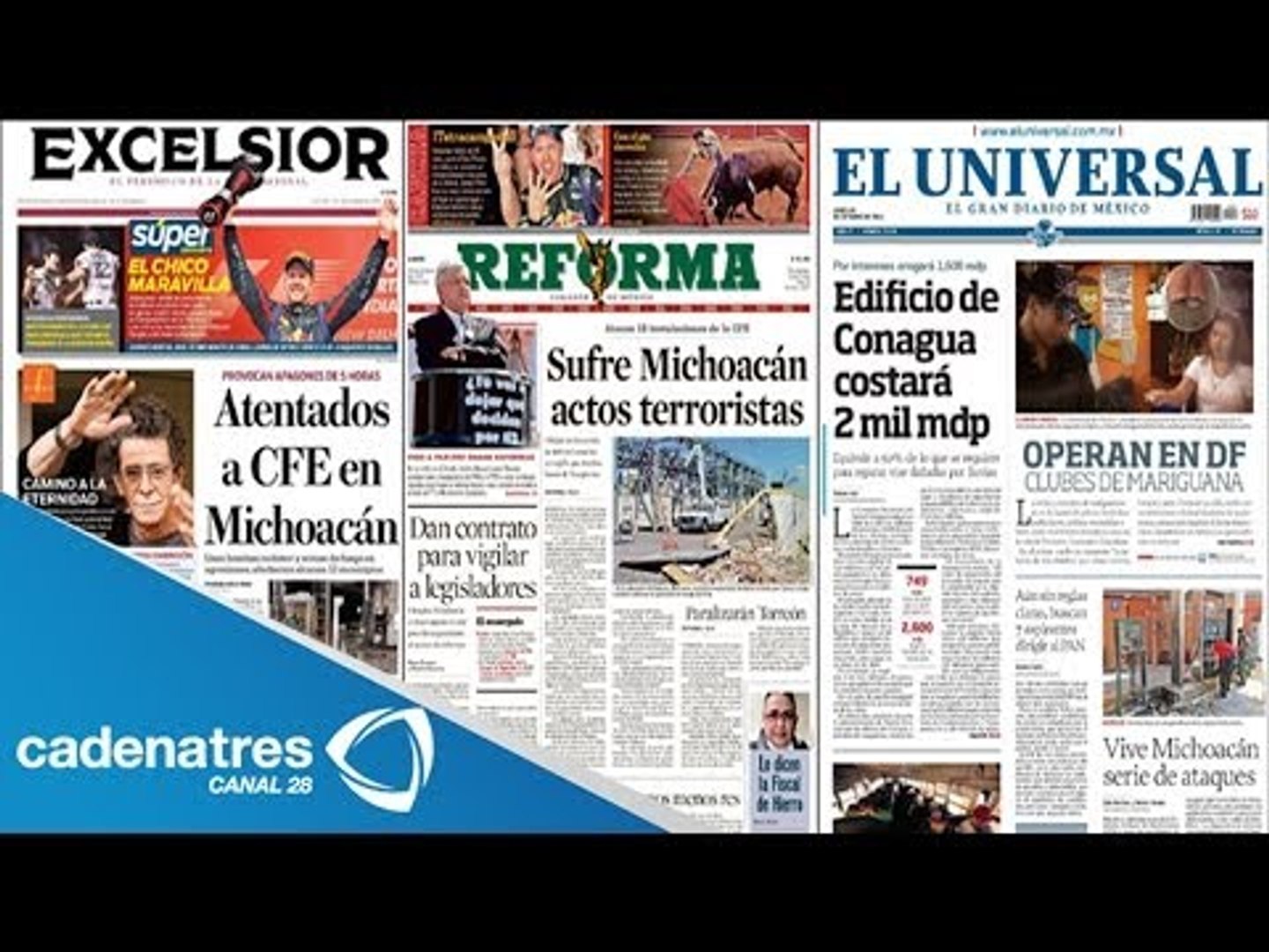 periódicos mas importantes de circulación nacional / major national  newspapers - Vídeo Dailymotion