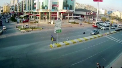 Feci trafik kazaları mobese kameralarına böyle yansıdı
