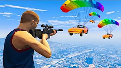 KWEBBELKOP-SNIPERS VS. FLYING CARS! (GTA 5 Funny Moments)