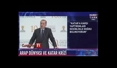 Erdoğan'dan Katar'a destek: Farklı bir oyun oynanıyor ama arkasında kim olduğunu henüz bulamadık