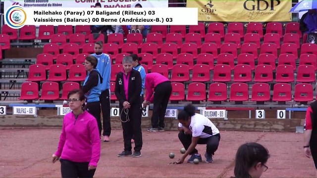 Premières parties de poules F1 du Super 16 féminin, 105ème édition des Tournois Boulistes de Pentecôte, Sport Boules, Lyon 2017