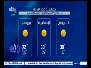 #غرفة_الأخبار | حالة الطقس ودرجات الحرارة ليوم 19 سبتمبر 2015