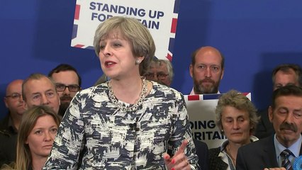 Theresa May pulls face in disgust at thought of Corbyn as PM