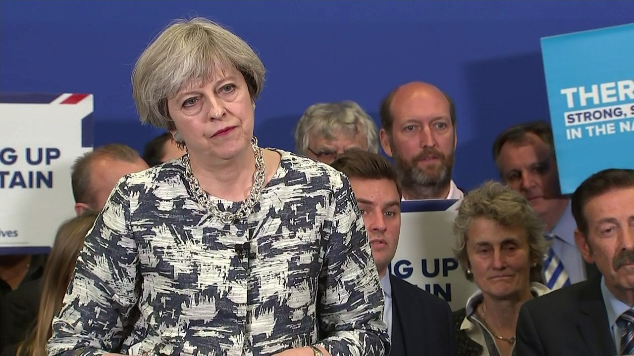 Theresa May: I like to get out and meet voters