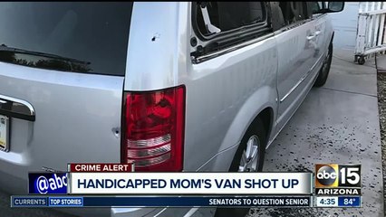 Tempe police: Mom's disability van struck by random gunfire