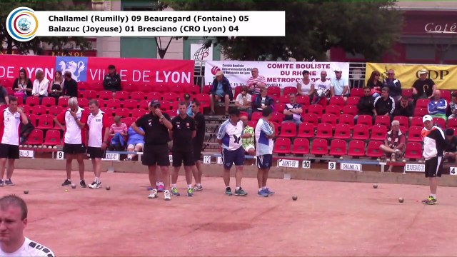 Secondes parties de poules - fin (première phase) du Super 16 masculin, 105ème édition des Tournois Boulistes de Pentecôte, Sport Boules, Lyon 2017