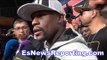 floyd mayweather on manny pacquiao not arriving at mgm today - EsNews
