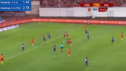 7-1 Deng Hangwen Goal HD China vs Philippines 07.06.2017 HD