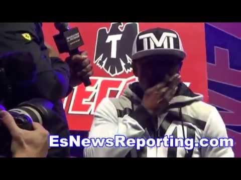 What Floyd Mayweather Said At The Grand Arrivals - esnews boxing
