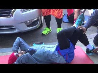 mayweather vs pacquiao manny works out before heading to vegas EsNews