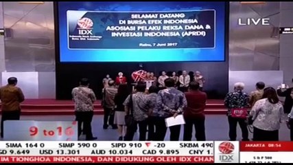 Pembukaan Perdagangan IHSG Pada 7 Juni 2017
