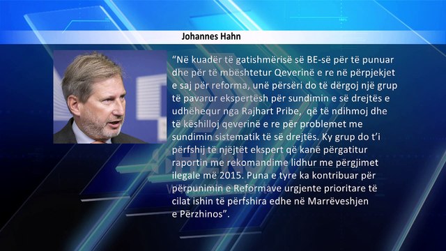 Hahn dërgon ekspertë për të zbatuar reformat e Pribesë