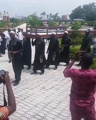 Moji Olaiya Being Carried By Islamic Clerics