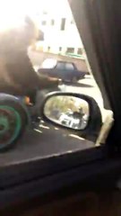 Un ours aperçu sur un sidecar... en Russie, évidemment !