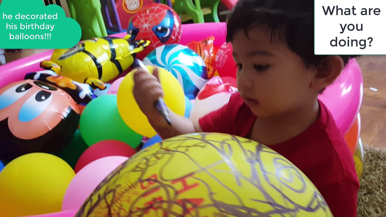 Should Mama Freak Out? Look What Baby Did to His Birthday Party Balloons