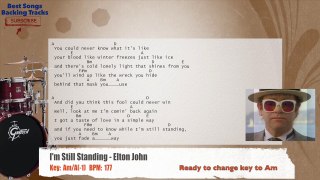 I'm Still Standing - Elton John Drums Backing Track with chords and lyrics
