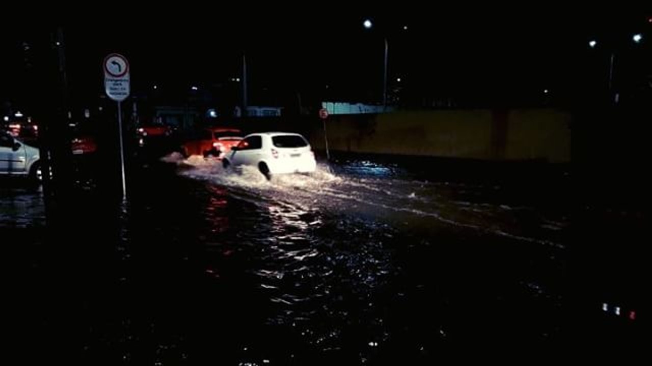 Curitiba Roads Flooded Following Heavy Rainfall
