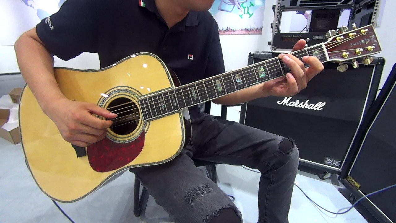 The Top Guitars D45 Acoustic Electric Guitar