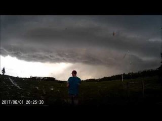 Timelapse Shows Thunderstorm Over Cypress Hill in Saskatchewan Park