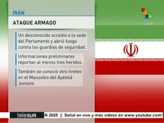 Tiroteo en el interior del Parlamento iraní deja al menos tres heridos
