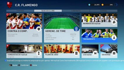 PES 2017 Passeando pelos MENUS e Configurações do JOGO