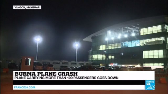 Burma: Plane carrying more than 100 passengers goes down
