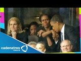 Michelle Obama protagoniza escena de celos en los funerales de Nelson Mandela