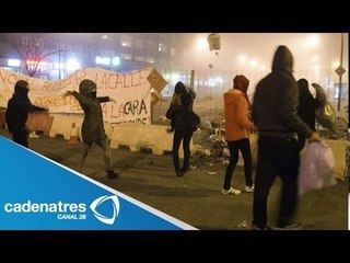 Protestan miles en España por reforma de calle en Burgos (VIDEO)